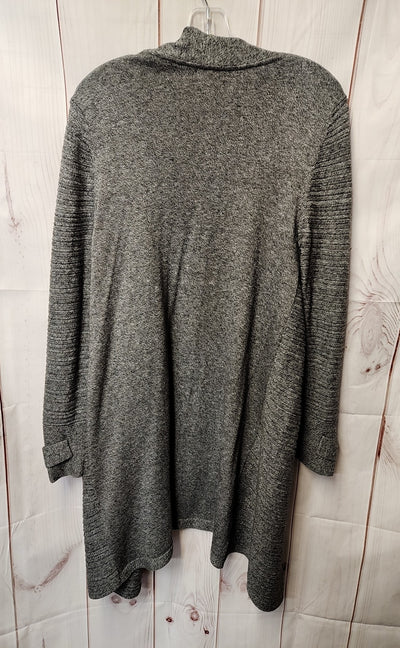Nic & Zoe Women's Size L Petite Gray Cardigan