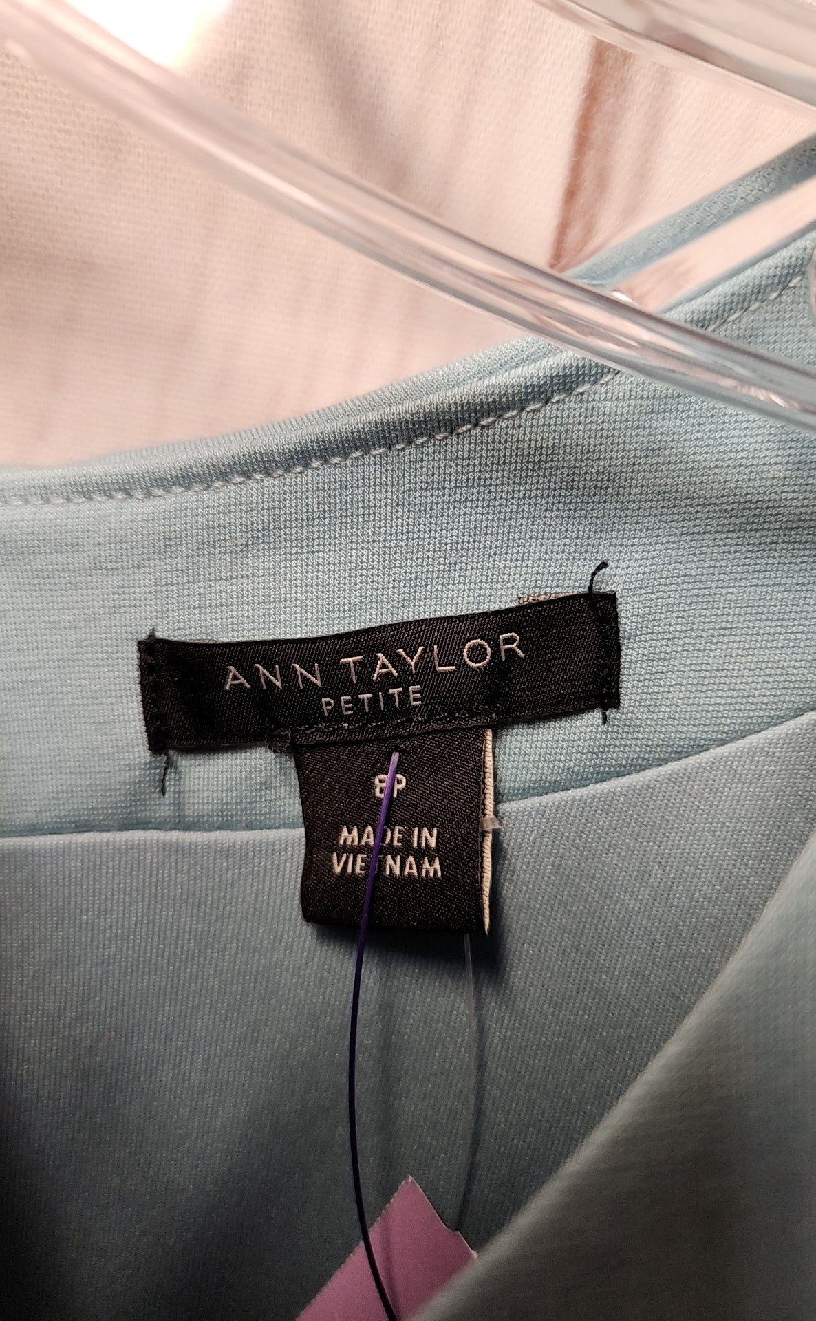 NWT Ann Taylor Women's Size 8 Petite Light Blue Dress