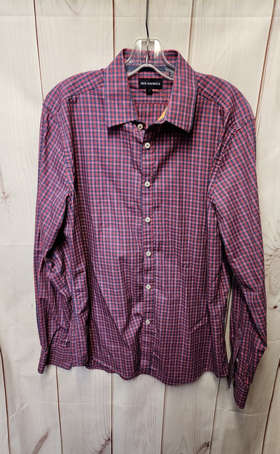 Jack Maverick Men's Size L Blue & Pink Shirt