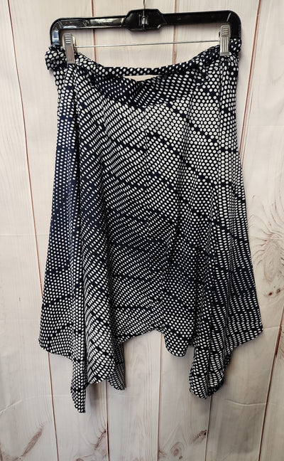 Banana Republic Women's Size 8 Navy & White Skirt