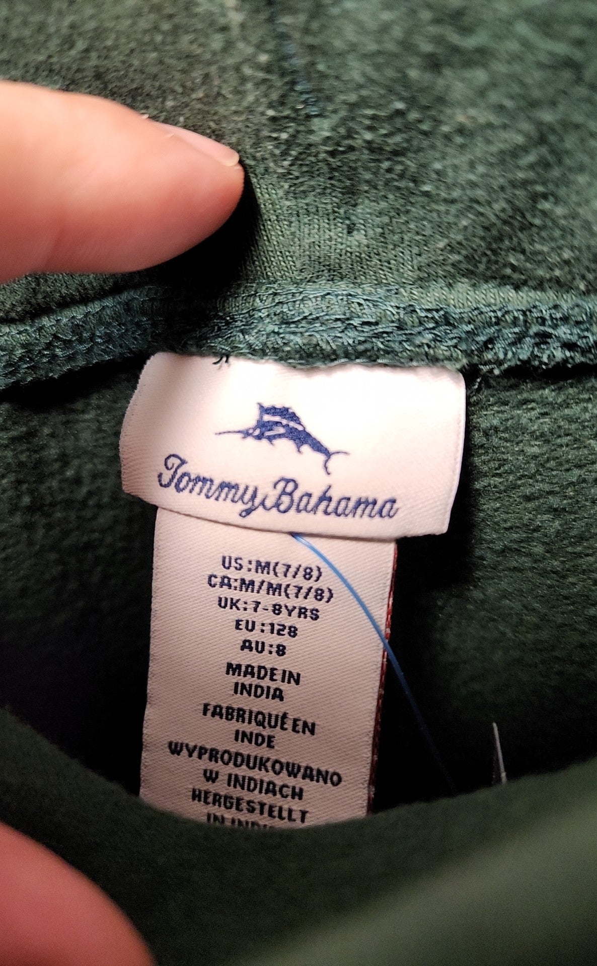 Tommy Bahama Boy's Size 7/8 Green Sweatpants