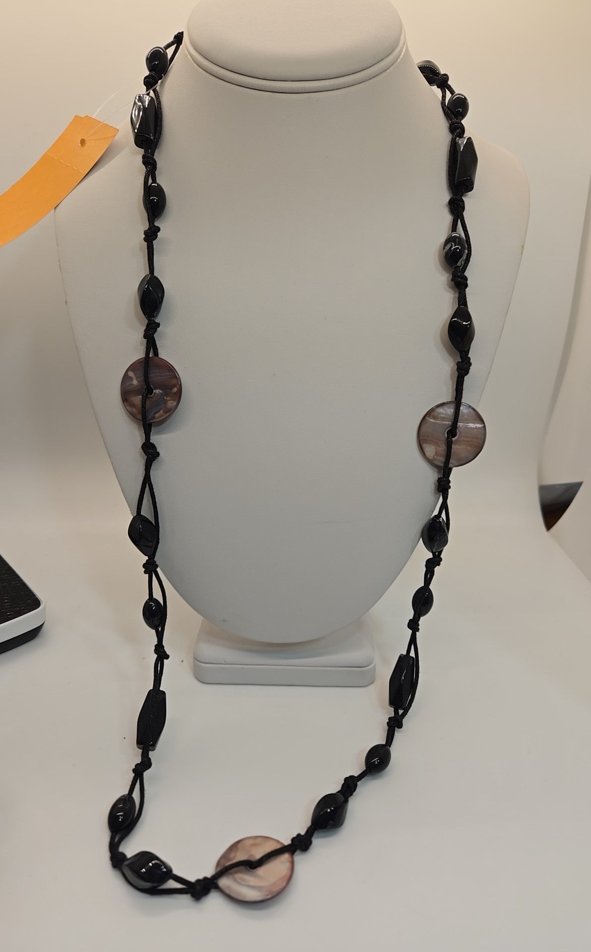 Black Beaded Necklace