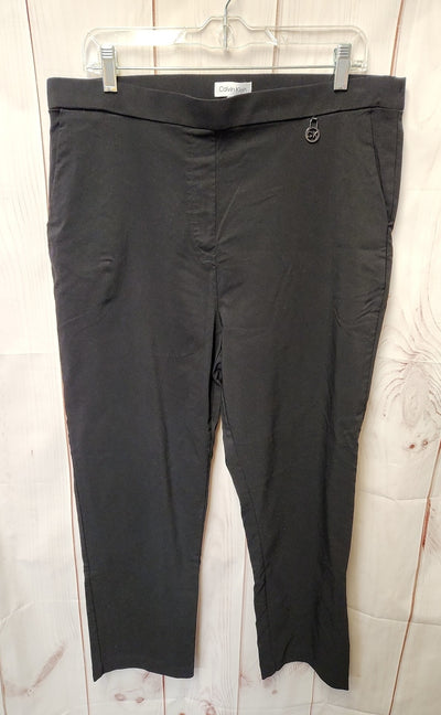Calvin Klein Women's Size XL Black Pants