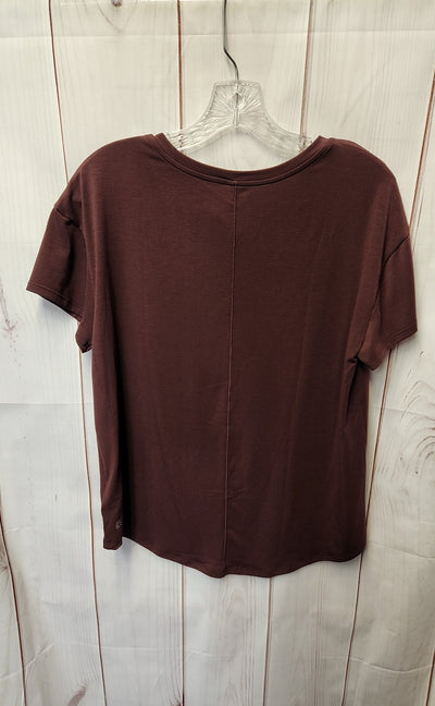 Athleta Women's Size S Brown Short Sleeve Top