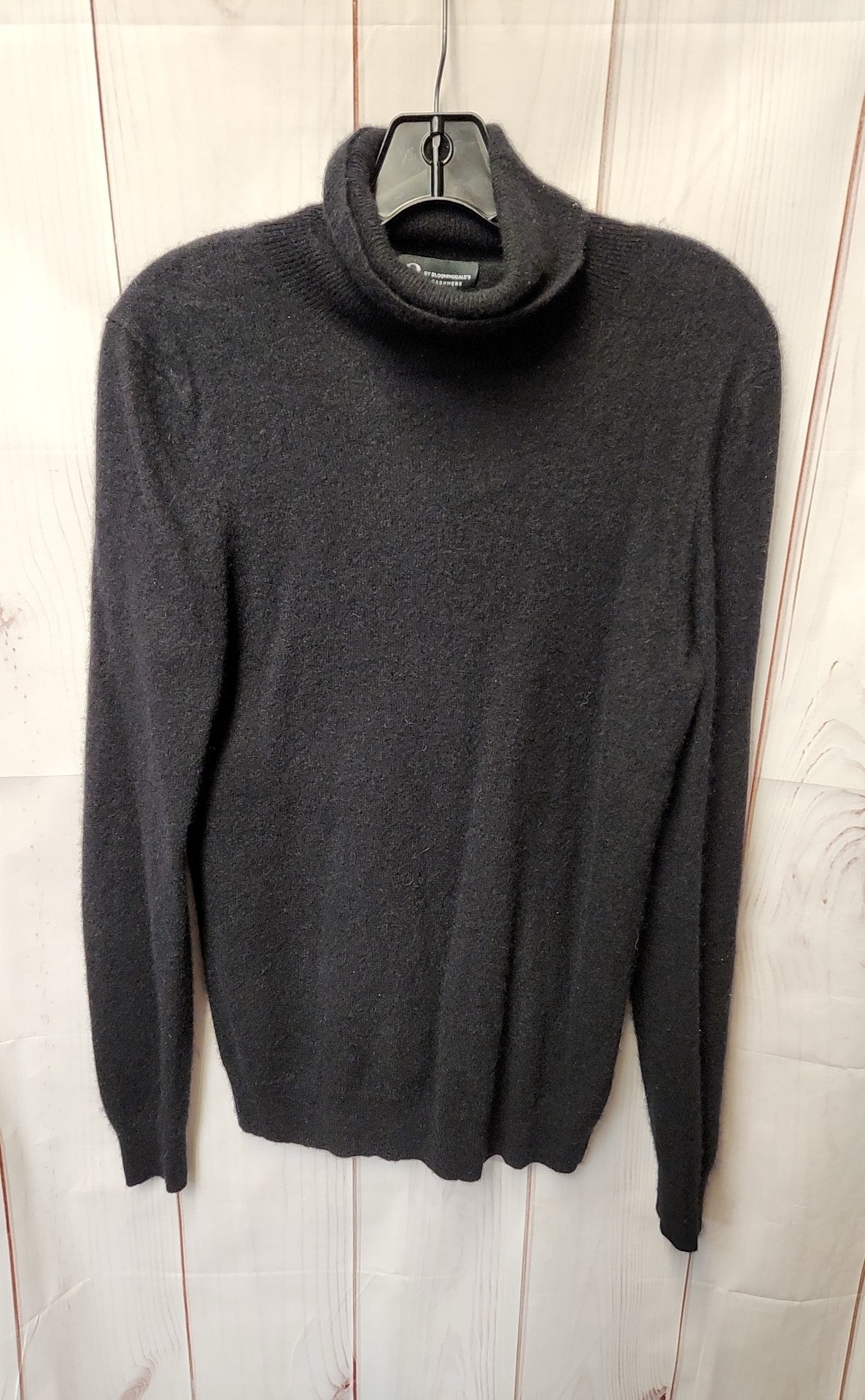 C by Bloomingdale's Women's Size L Black Cashmere Sweater