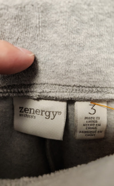 Zenergy - Chico's Women's Size 3 = US XL Gray Sweatpants