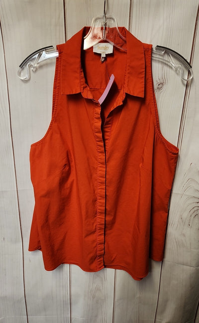 Laundry by Shelli Segal Women's Size L Red Sleeveless Top
