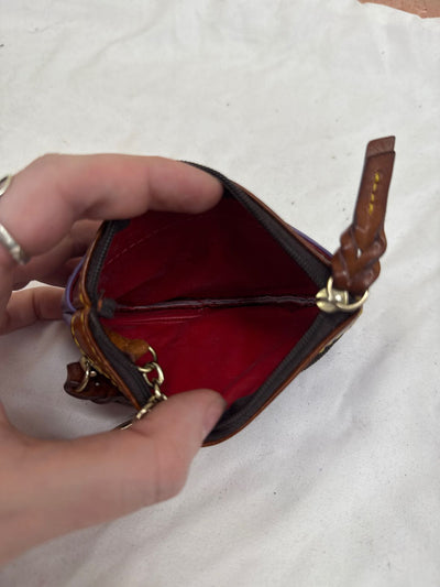 Dooney & Bourke Purple Leather Change Purse