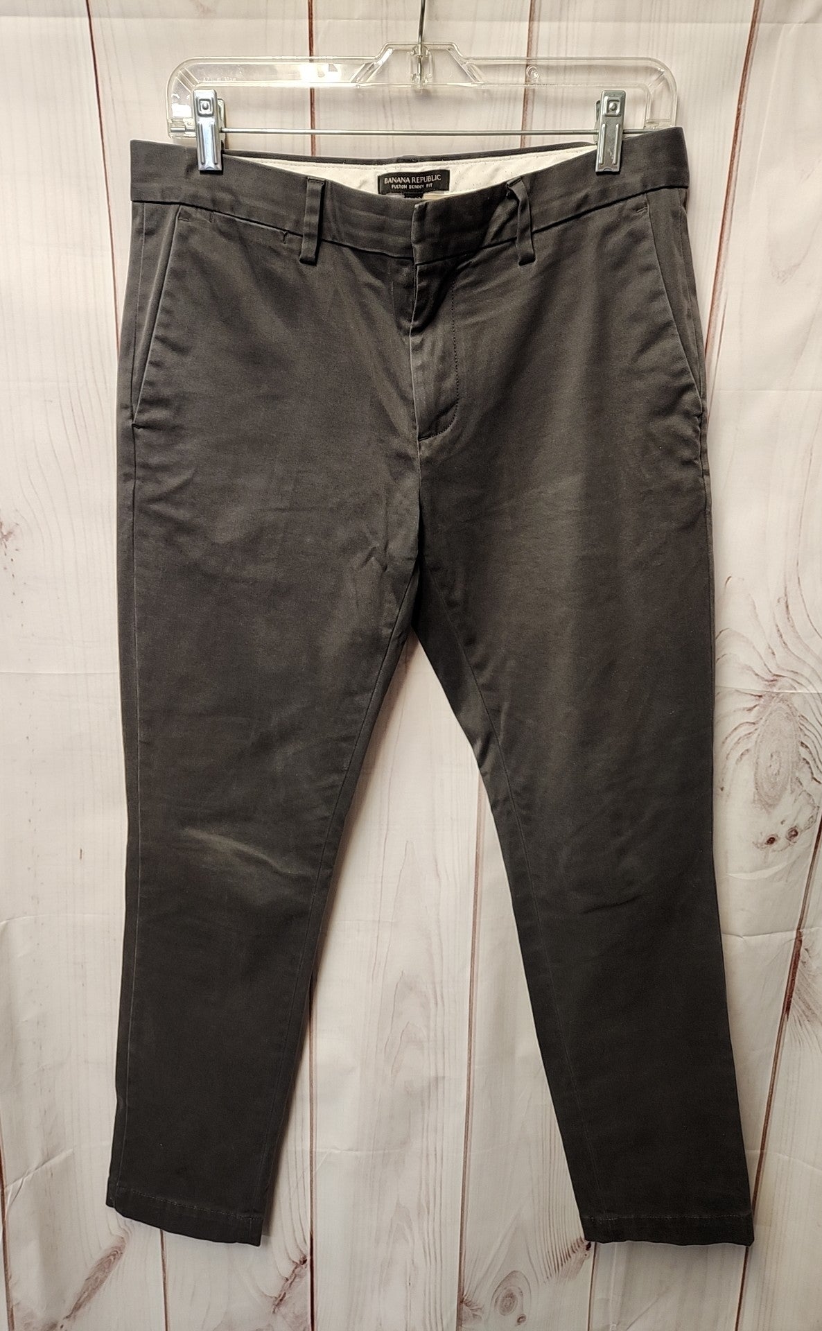 Banana Republic Men's Size 30x30 Gray Pants Fulton Skinny Leg