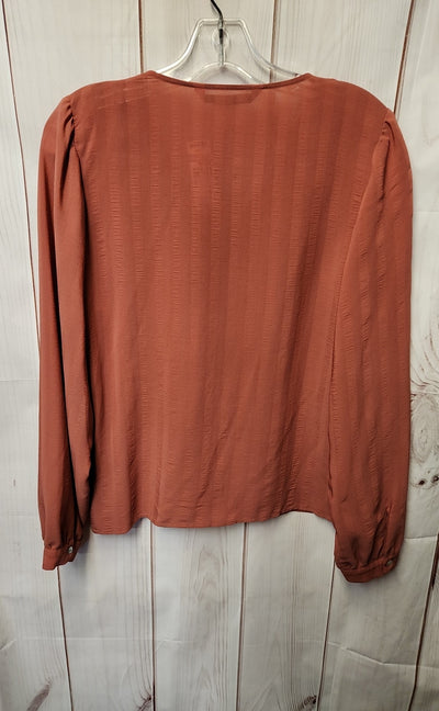 Zara Women's Size M Red Long Sleeve Top