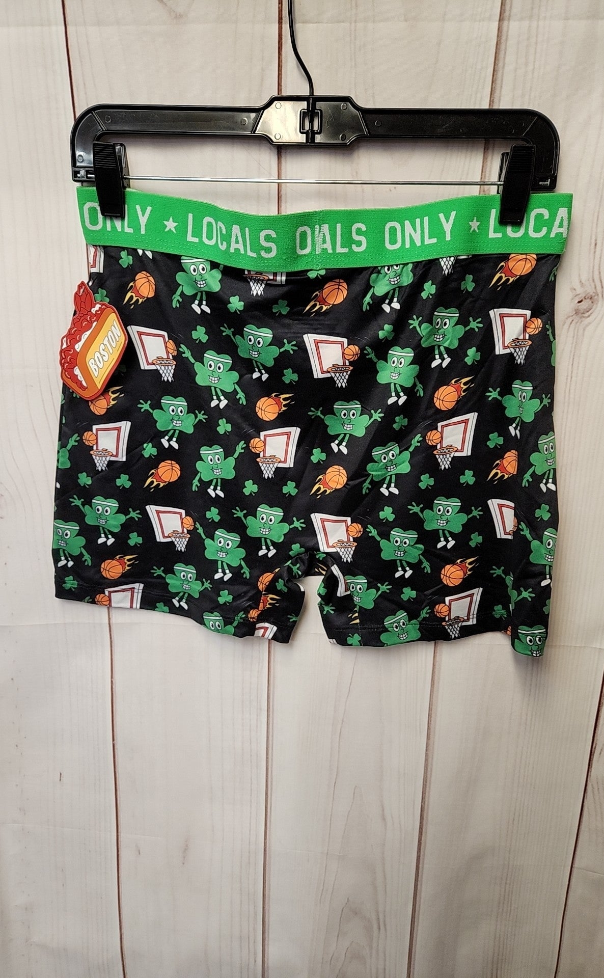 NWT Locals Only 3 Point Clover Men's Size XL Black Underwear