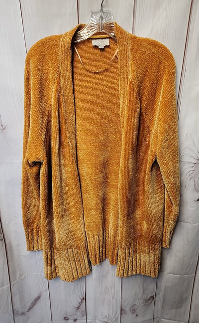 Loft Women's Size L Yellow Cardigan