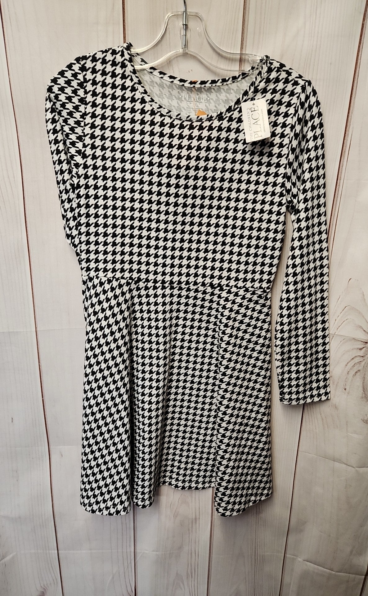 NWT Place Girl's Size 7/8 White & Black Dress