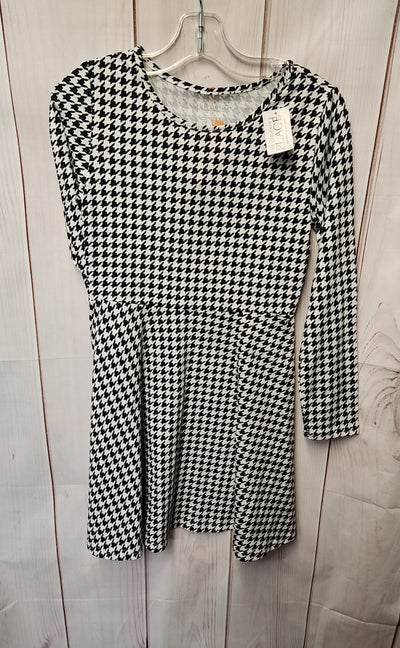 NWT Place Girl's Size 7/8 White & Black Dress