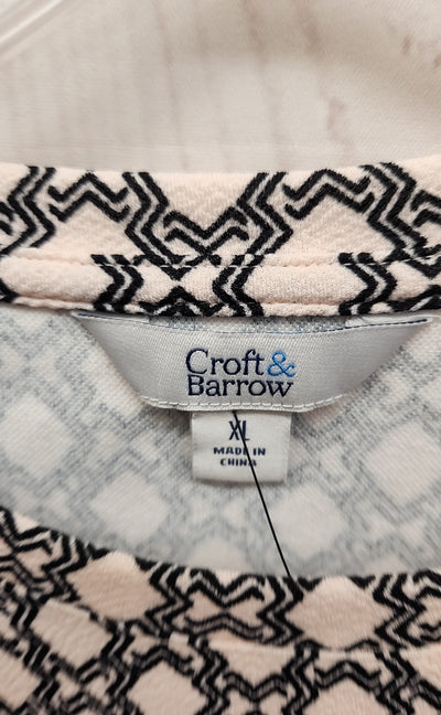 Croft & Barrow Women's Size XL Pink Short Sleeve Top