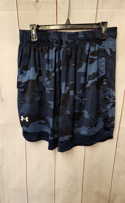 Under Armour Men's Size L Blue Camoflauge Shorts