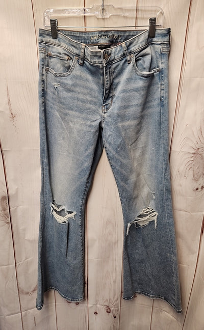 American Eagle Women's Size 31 (11-12) Blue Jeans Low Rise Flare