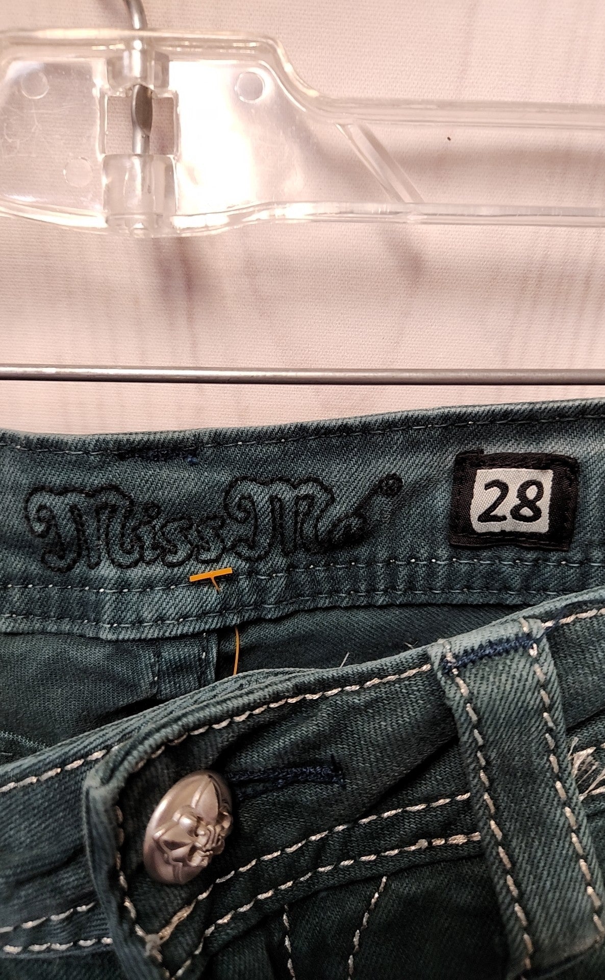 Miss Me Women's Size 28 (5-6) Teal Jeans Skinny