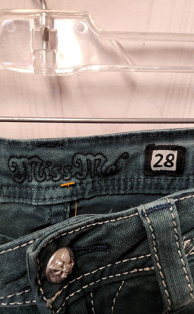 Miss Me Women's Size 28 (5-6) Teal Jeans Skinny