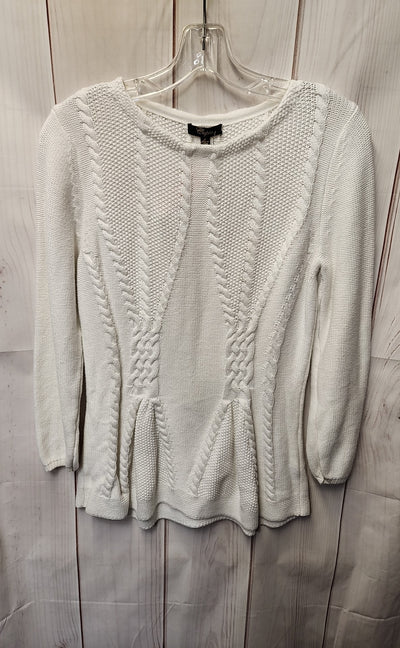Cupio Women's Size L White Sweater