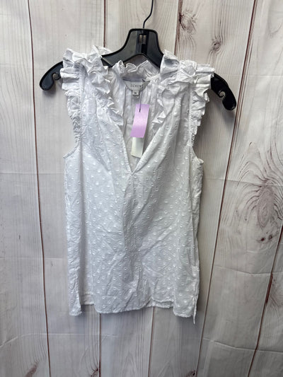 NWT J Crew Women's Size 00 White Sleeveless Top