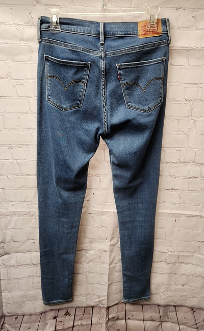 Levis Women's Size 28 (5-6) Blue Jeans 7202 High Rise Super Skinny