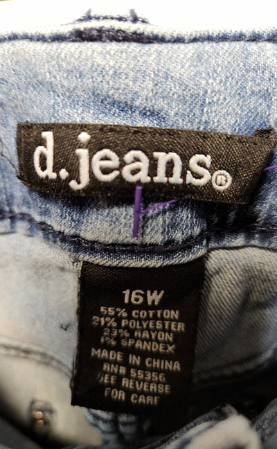 D Jeans Women's Size 33 (15-16) Blue Jeans