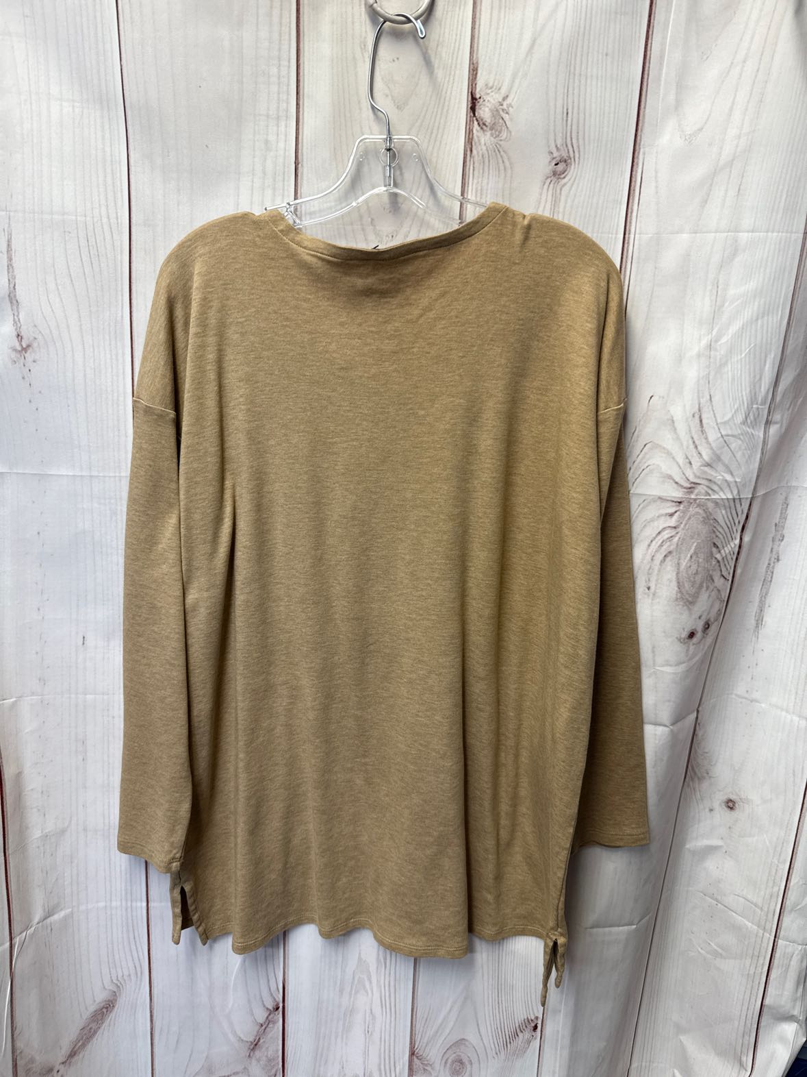 J Jill Women's Size L Tan Long Sleeve Top