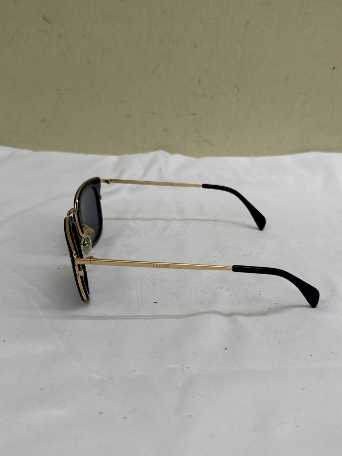 Celine CL 41402/s Black & Gold Sunglasses AS IS - small scratches