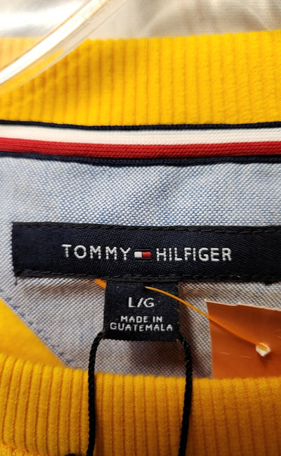 NWT Tommy Hilfiger Men's Size L Yellow Sweatshirt