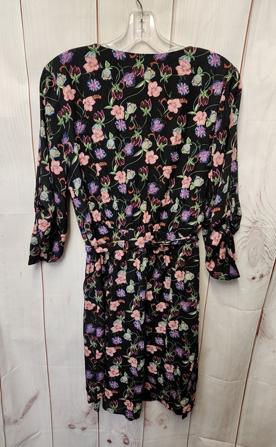 Dr2 Women's Size M Black Floral Dress
