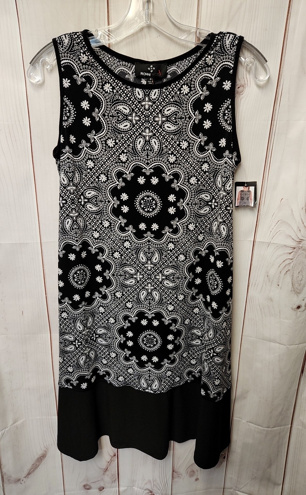 Ronni Nicole Women's Size S Black & White Dress