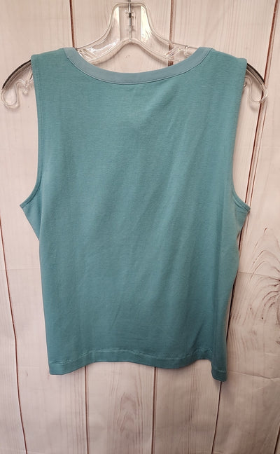 Talbots Women's Size M Blue Sleeveless Top