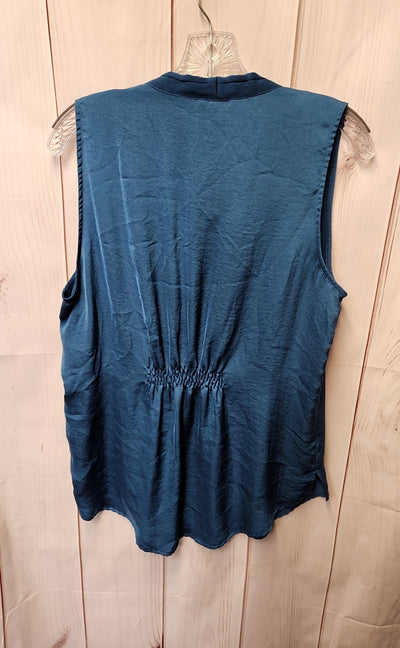 Floral & Ivy Women's Size M Teal Sleeveless Top