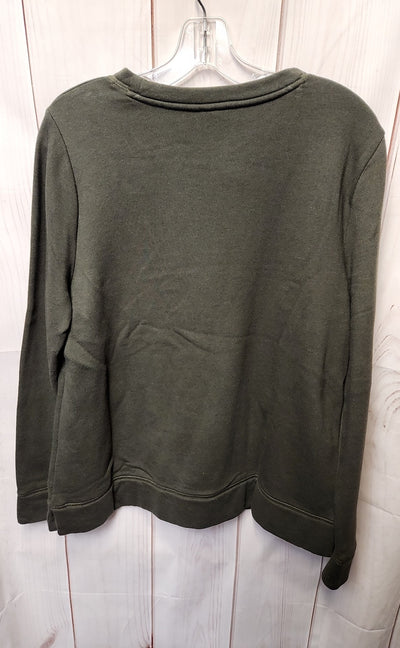 Talbots Women's Size L Olive Green Sweatshirt