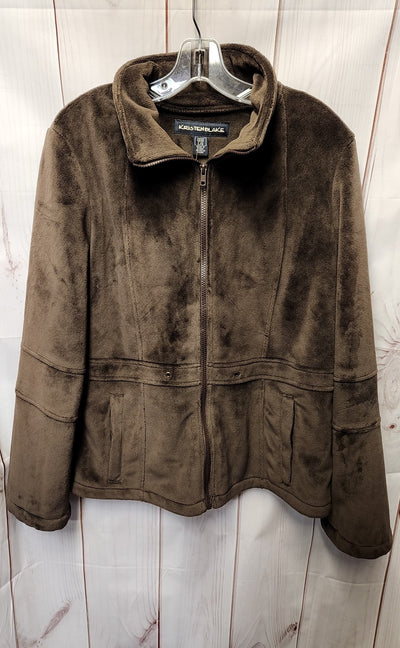 Kristen Blake Women's Size L Brown Jacket