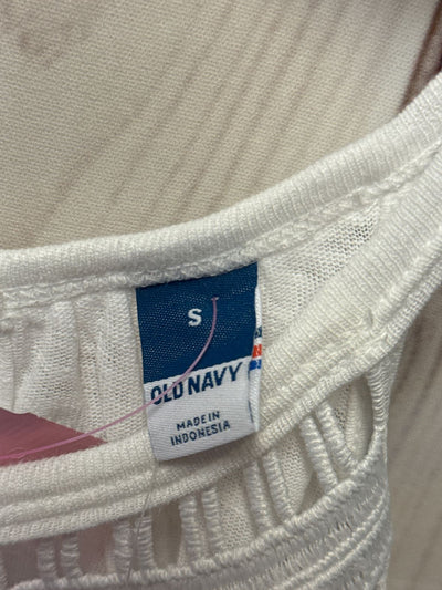 NWT Old Navy Women's Size S White Sleeveless Top