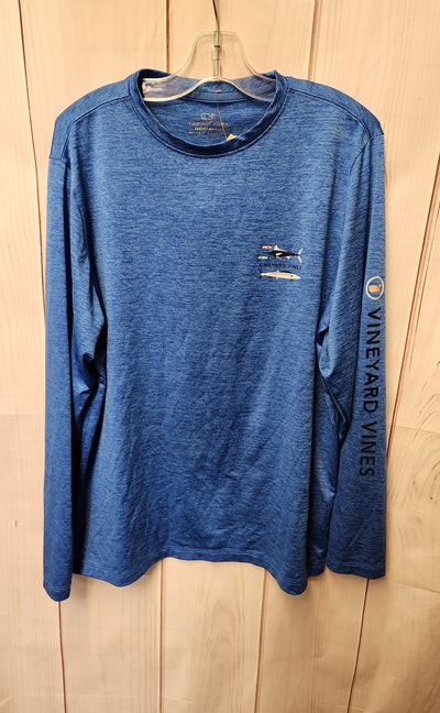 Vineyard Vines Boy's Size 16 Blue Shirt