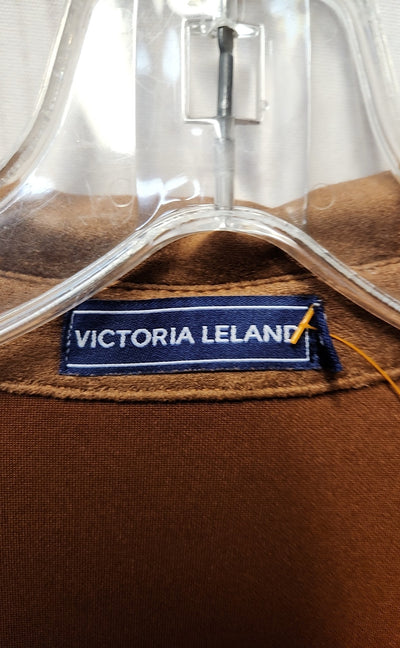 Victoria Leland Women's Size L Tan Cardigan