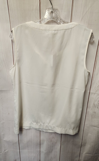 NWT Calvin Klein Women's Size M White Sleeveless Top