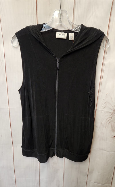 Chico's Travelers Women's Size 1 = US M Black Vest