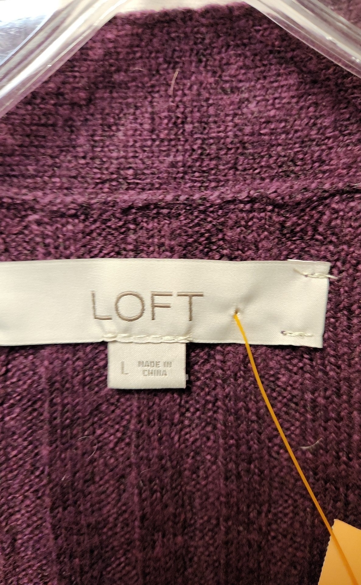 Loft Women's Size L Purple Cardigan