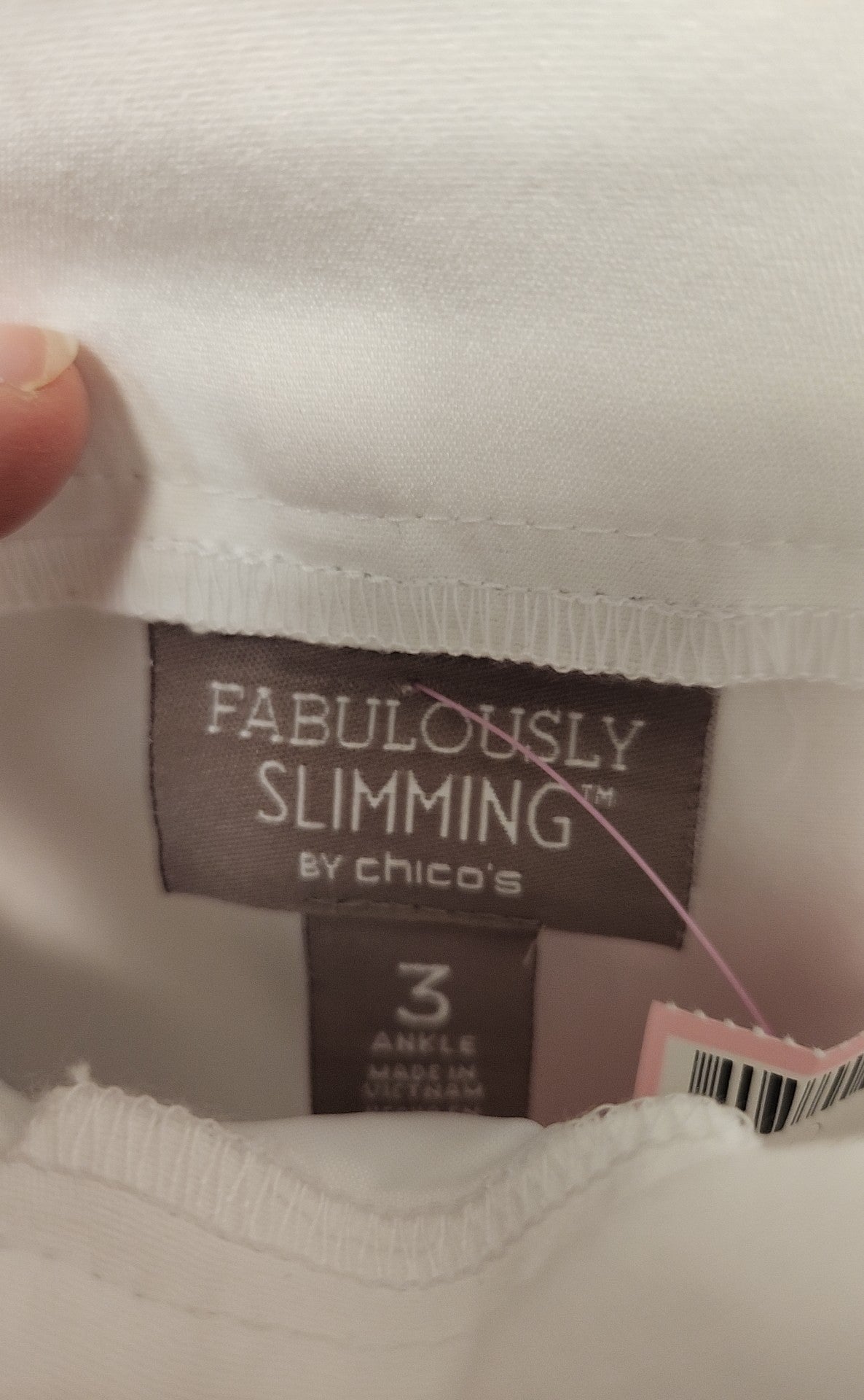 Chico's Women's Size 3 = US 16 White Pants