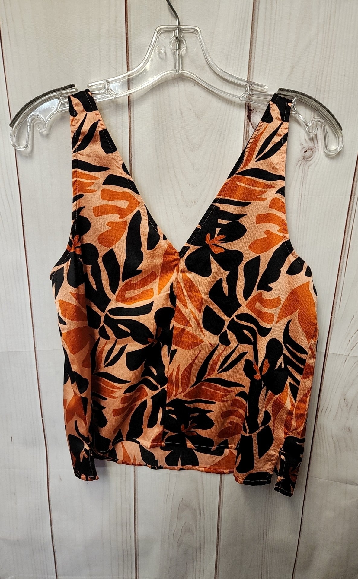 Old Navy Women's Size S Orange Floral Sleeveless Top