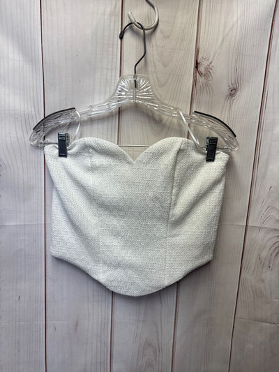 NWT Express Women's Size S White Sleeveless Top