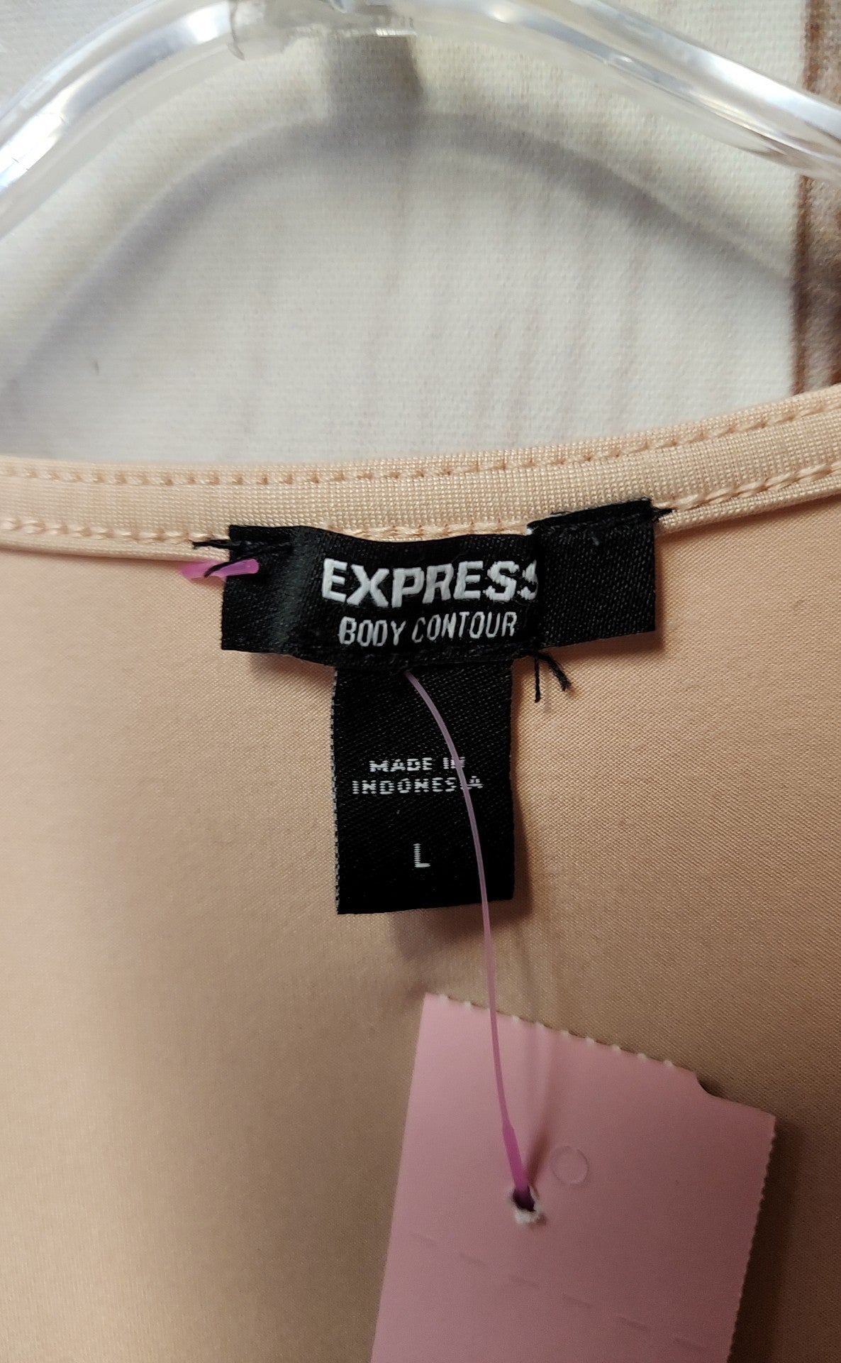 Express Women's Size L Peach Bodysuit