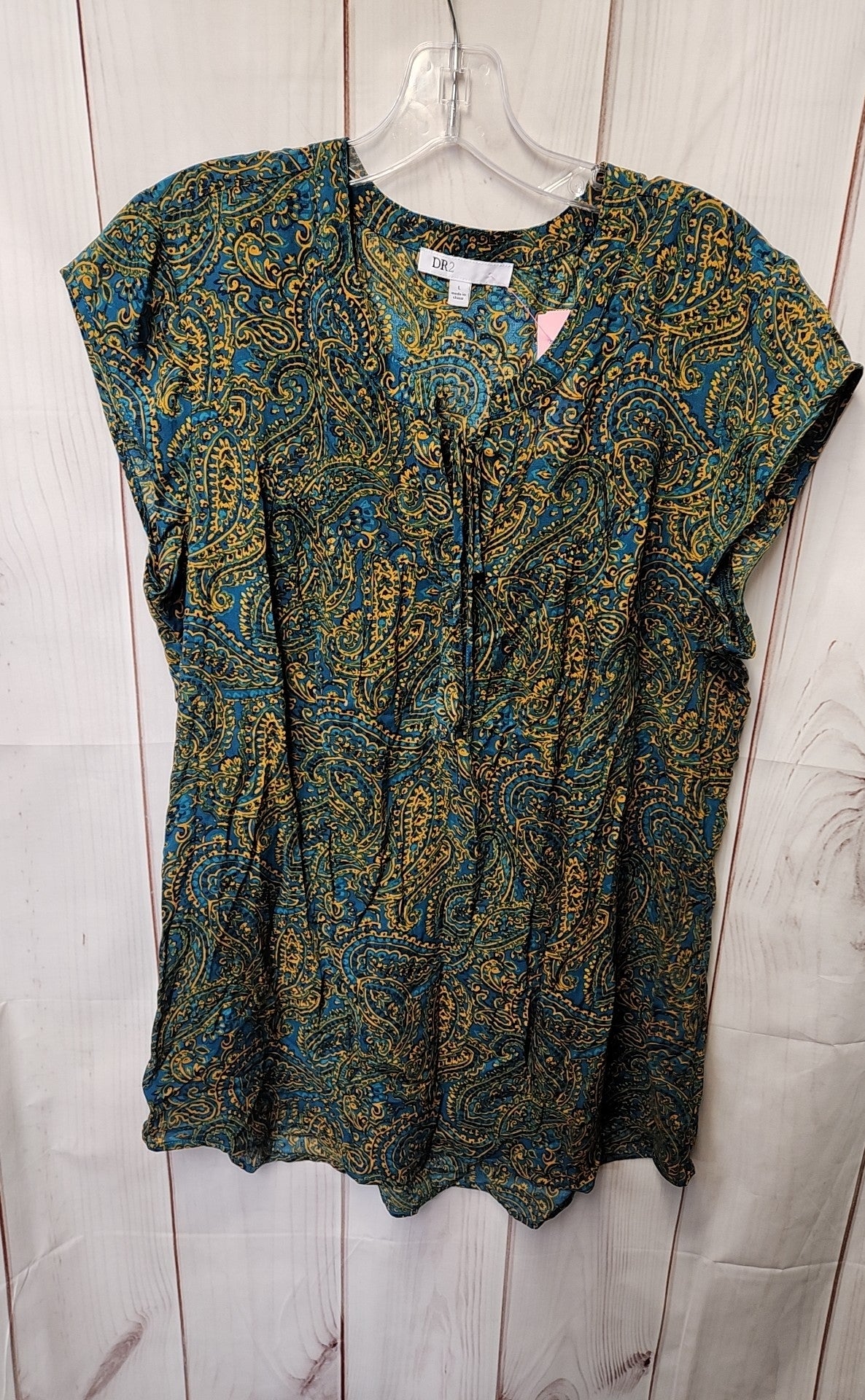 Dr2 Women's Size L Green Sleeveless Top