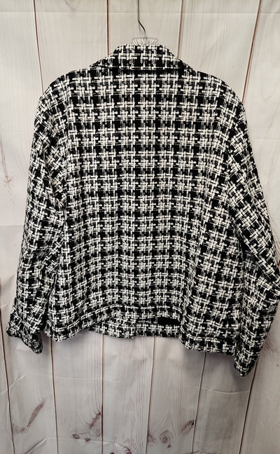 Nine West Women's Size 1X White & Black Jacket