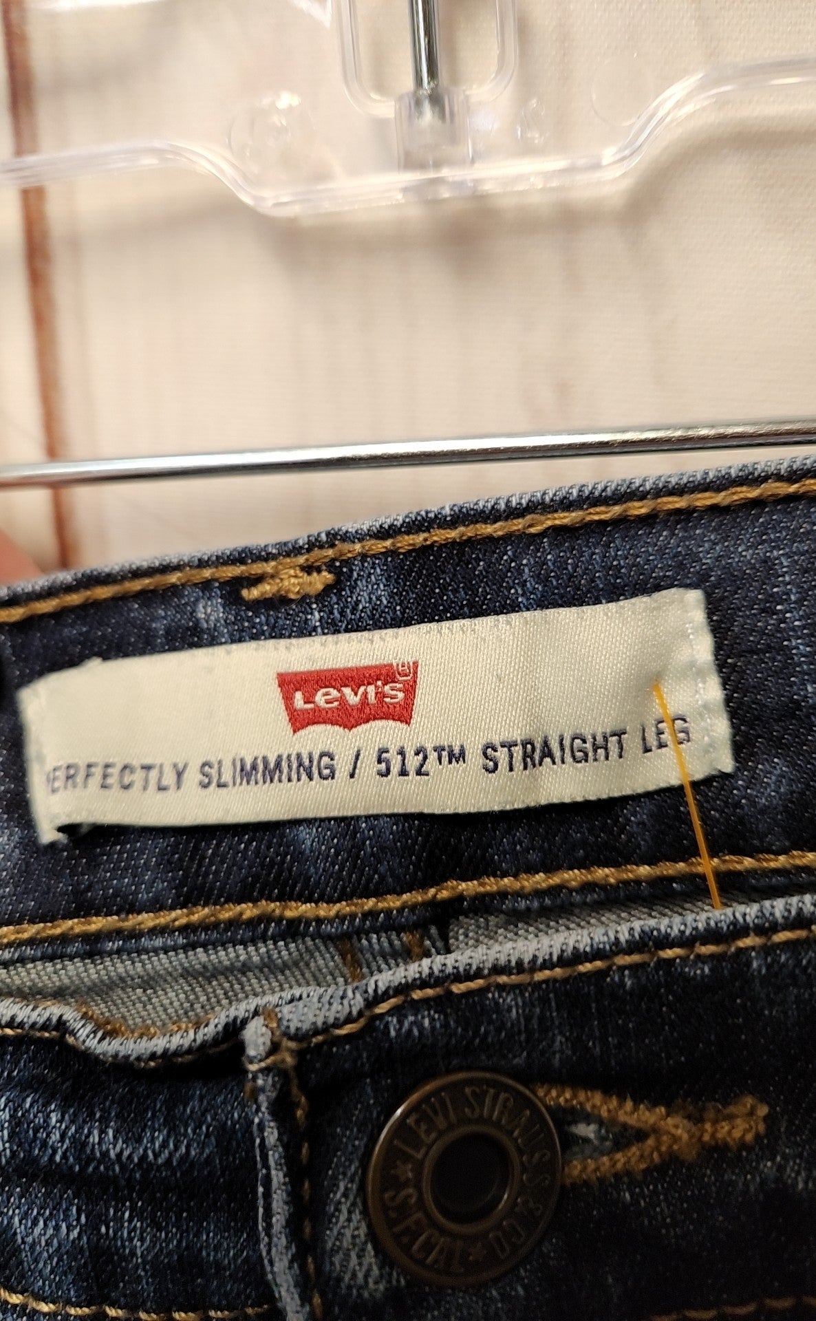 Levis Women's Size 27 (3-4) Black Jeans 512 Straight Leg