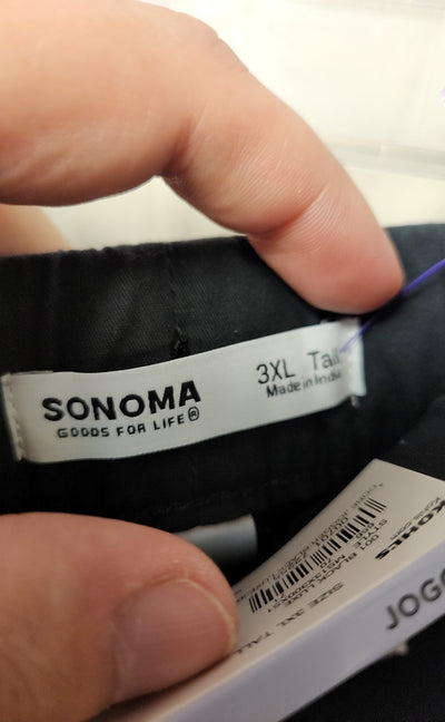 NWT Sonoma Women's Size 3X Tall Black Pants The Everyday Jogger
